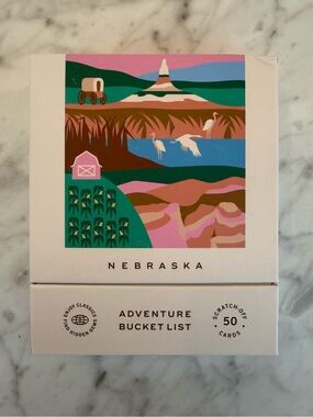 Nebraska Adventure Bucket List Scratch-Off Cards